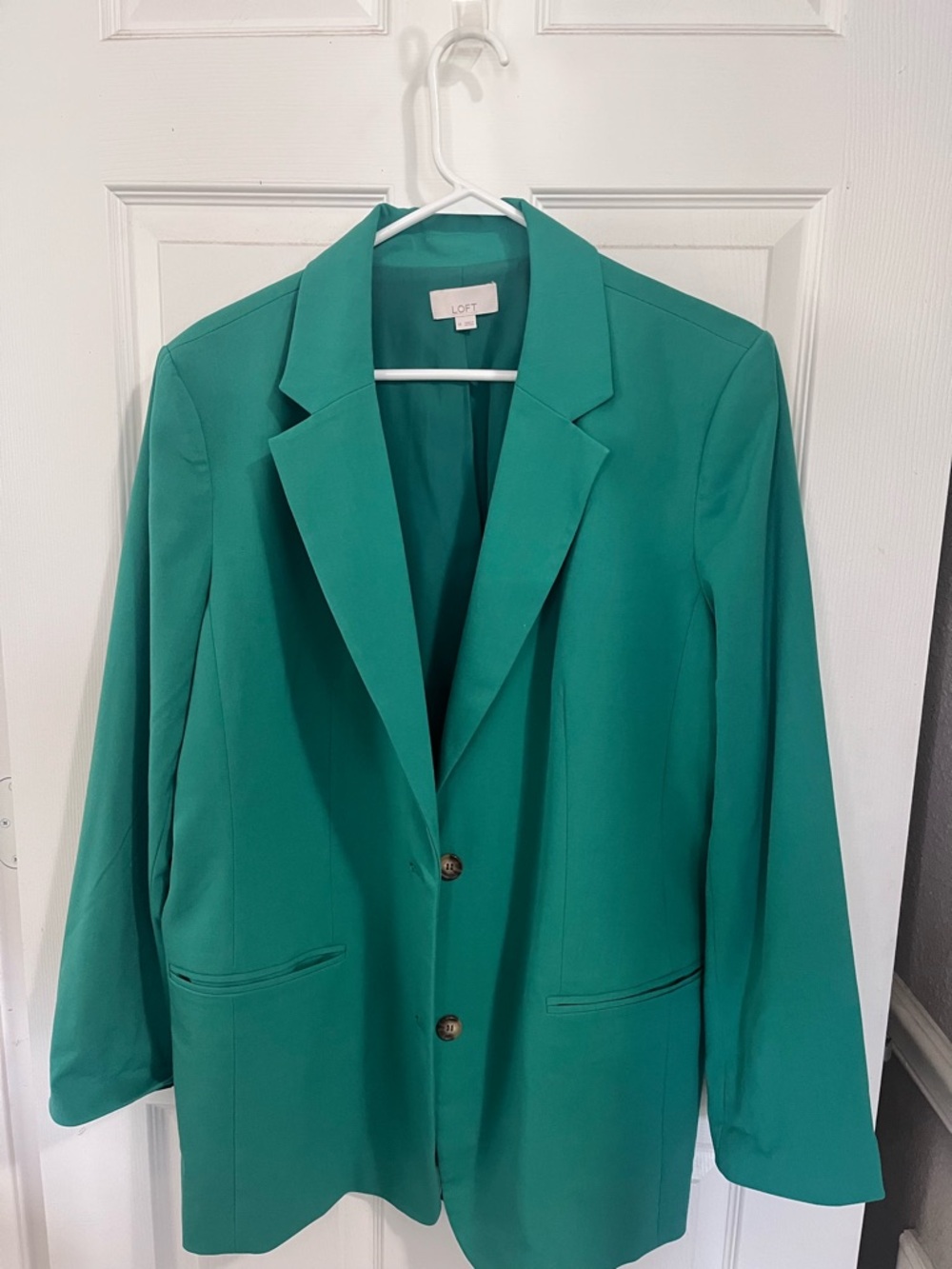 LOFT Women's Teal Blazer with Notch Lapels new without tags. Never been worn.